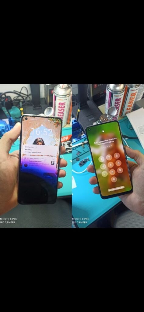 замена раздавленного дисплея